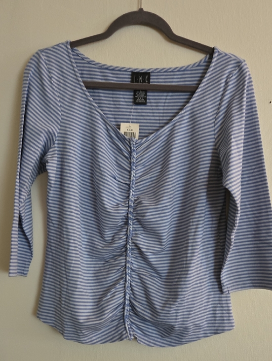 INC International Concepts Tops - INC Blue Jay Baby Stripe